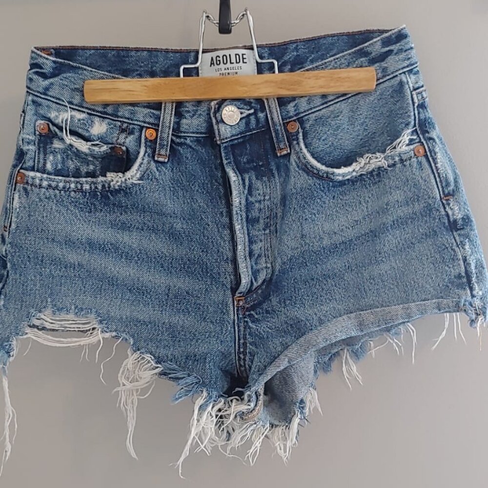Aritzia Agolde Parker Swapmeet denim shorts - waist 22